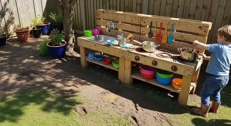 Make A Mud Kitchen Spot In The Backyard